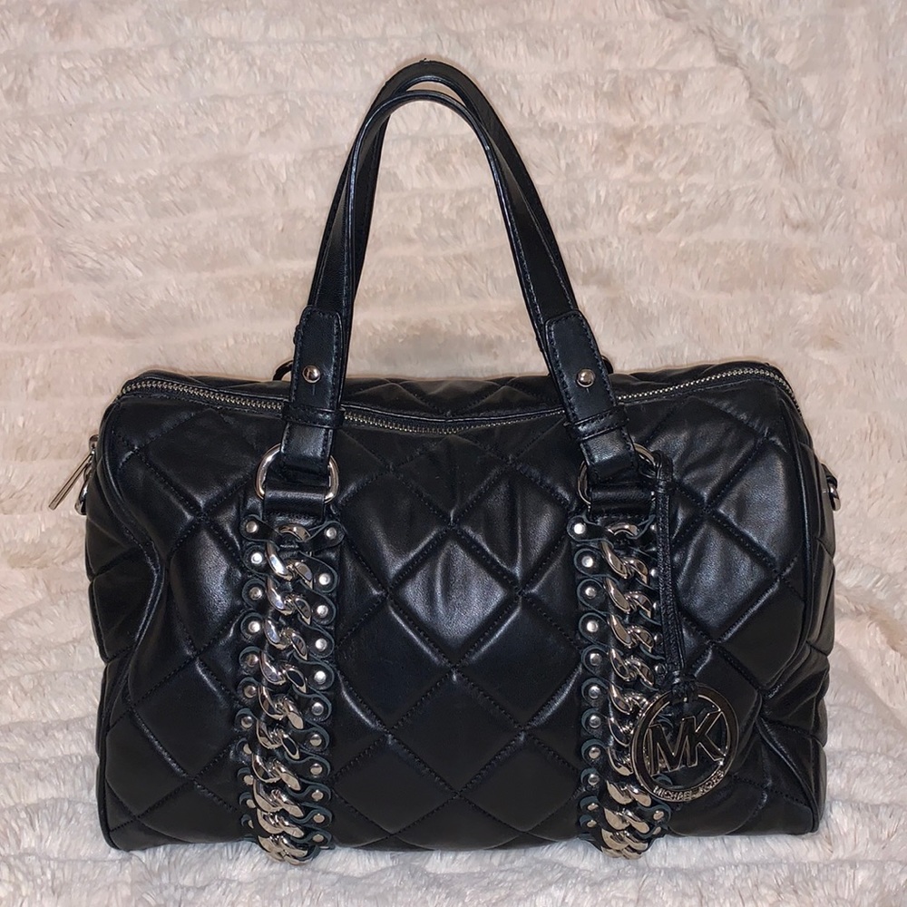 Michael Kors Black Quilted Bag